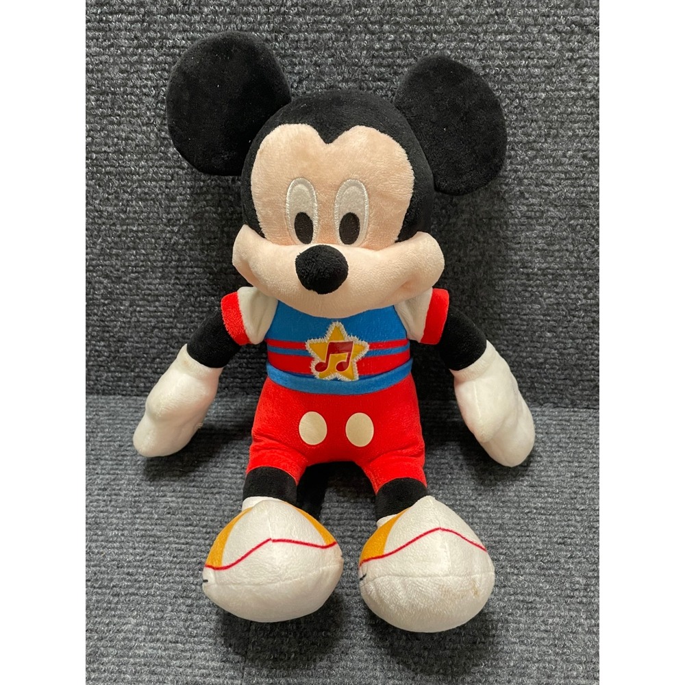 Disney Mickey Mouse Musical Star Plush Stuffed Animal Toy 15 Inch Just Play